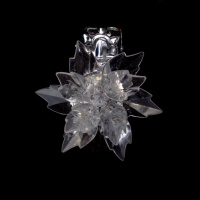 Прищепка для штор хризантема из страз HJ87953-1 Crystal